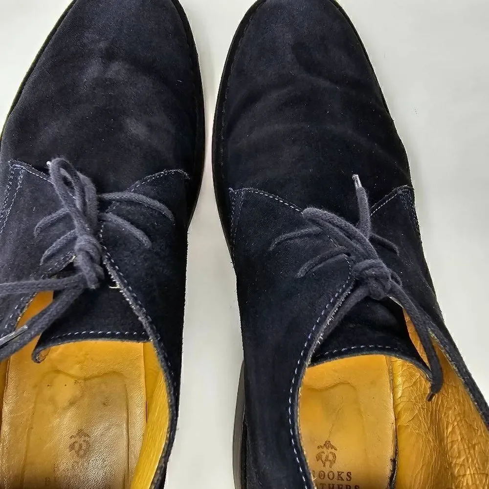 BROOKS BROTHERS MADE IN ITALY BLUE SUEDE LEATHER CHUKKA BOOTS MENS SIZE 13